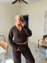 Load image into Gallery viewer, Brown Knit Pants Set