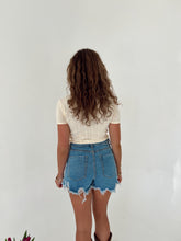 Load image into Gallery viewer, Pointelle Short Sleeve Top