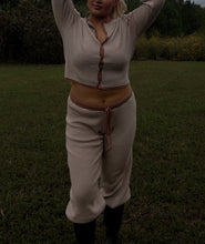 Load image into Gallery viewer, Mocha Stripe Butter Pants