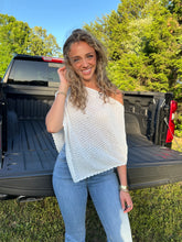 Load image into Gallery viewer, White Knit Poncho