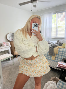 Cotton Mini Skort