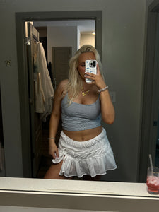 Cotton Mini Skort