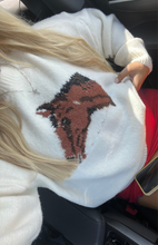Load image into Gallery viewer, Cream Horse Sweater