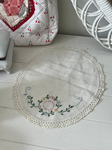 Antique Embroidered Doily