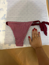 Load image into Gallery viewer, Maroon Gingham Bikini