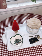 Load image into Gallery viewer, Christmas Tree Heart Trinket Dish