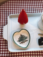 Load image into Gallery viewer, Christmas Tree Heart Trinket Dish