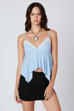 Load image into Gallery viewer, Blue Babydoll Tank Top