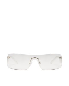 Romee - Matte Silver Sunglasses