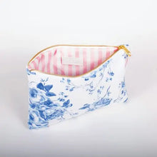 Load image into Gallery viewer, Blue Rose Cosmetic Bag
