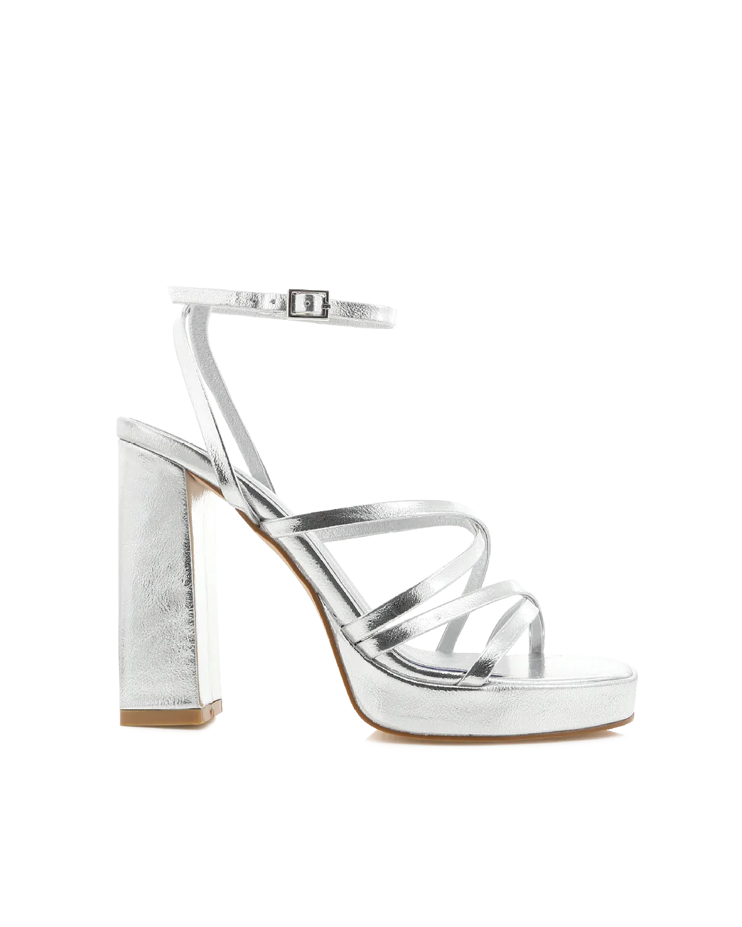 Vizzano 6483-104 Strappy Lace-up Heeled Sandal in Silver Napa – Charley  Boutique