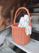 Load image into Gallery viewer, Pink Wicker Basket